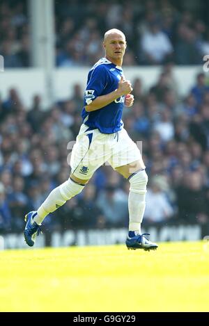 Fußball - FA Barclays Premiership - Everton / Liverpool - Goodison Park. Andrew Johnson, Everton Stockfoto