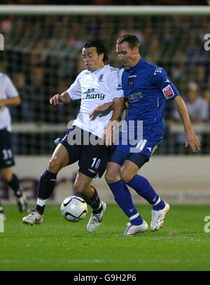 Fußball - Carling Cup - 2. Runde - Peterborough United gegen Everton - London Road Stockfoto