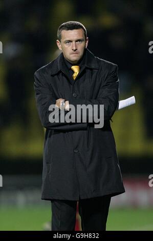 Fußball - FA Barclays Premiership - Watford / Fulham - Vicarage Road. Adrian Boothroyd, Manager von Watford Stockfoto