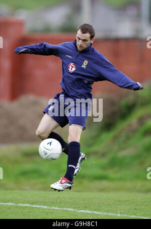 Fußball - Trainingseinheit Schottland - Lesser Hampden Park - Glasgow Stockfoto