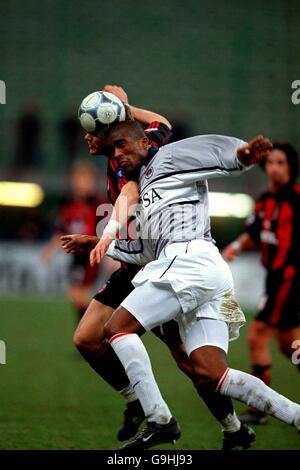 Fußball - UEFA Champions League - zweite Stufe-Gruppe-B - AC Mailand gegen Paris Saint-Germain Stockfoto