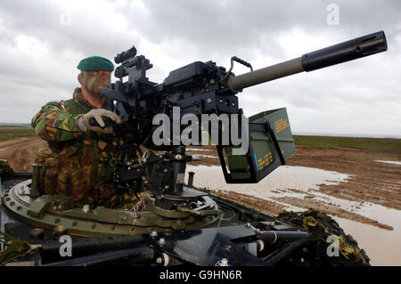 Neue Granate Maschinengewehr enthüllt Stockfoto