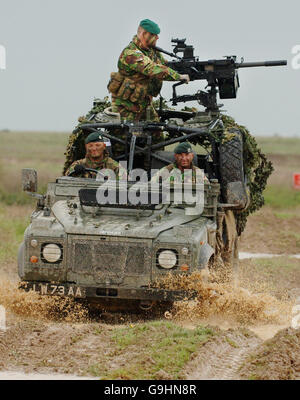 Neue Granate Maschinengewehr enthüllt Stockfoto