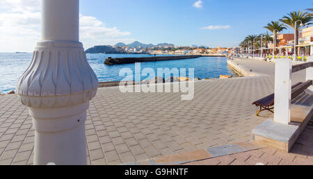 Promenade in der Stadt von Cabo de Palos, Murcia, Spain, Spanien Stockfoto