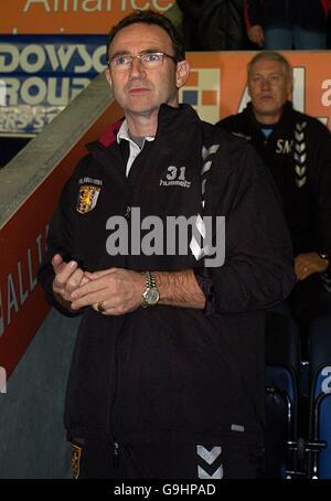 Fußball - Carling Cup - Dritte Runde - Leicester City / Aston Villa - Walkers Stadium. Martin O'Neill, Manager der Aston Villa Stockfoto