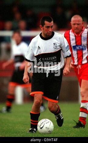 Fußball - Shropshire Senior Cup - Halbfinale-Shifnal Stadt V Telford United Stockfoto