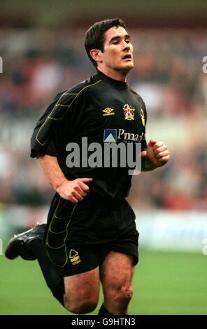 Fußball - Mark Crossley Testimonial - Nottingham Forest European Cup siegreich XI gegen Mark Crossley's All-Star XI. Nigel Clough, Mark Crossley's All-Star XI Stockfoto