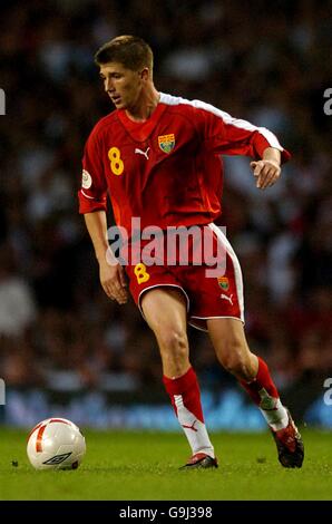 Fußball - Europameisterschaft 2008-Qualifikation - Gruppe E - England V Mazedonien - Old Trafford Stockfoto