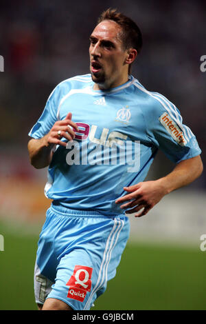 Fußball - Französische Premiere Division - Lens / Olympique Marseille - Stade Felix Bollaert. Franck Ribery, Olympique Marseille Stockfoto