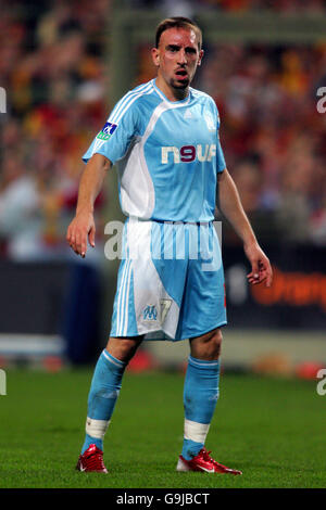 Fußball - Französische Premiere Division - Lens / Olympique Marseille - Stade Felix Bollaert. Franck Ribery, Olympique Marseille Stockfoto