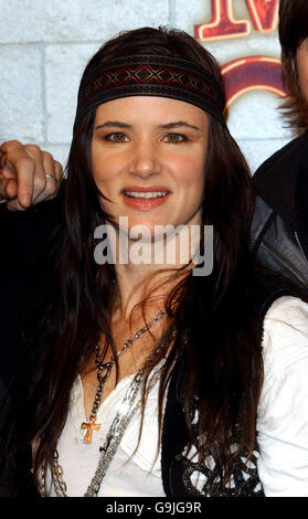 AP OUT Juliette Lewis und die Licks nehmen an einer Pressekonferenz im Vorfeld der MTV European Music Awards im Bella Center in Kopenhagen, Dänemark, Teil. Stockfoto