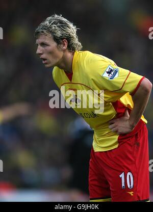 Fußball - FA Barclays Premiership - Watford / Middlesbrough - Vicarage Road. Darius Henderson, Watford Stockfoto