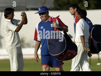 Cricket - England Übungsbeispiel - Jaipur Stockfoto