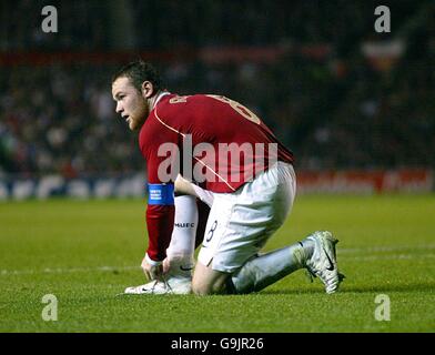 Fußball - UEFA Champions League - Gruppe F - Manchester United / FC Kopenhagen - Old Trafford. Wayne Rooney, Manchester United Stockfoto