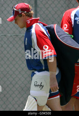 Grille - Ashes-Tour - England Training - Dienstag - Gabba Stockfoto