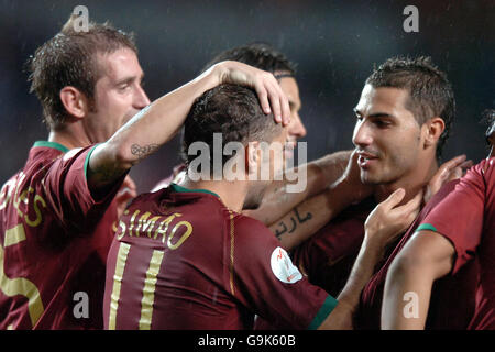 Fußball - Europameisterschaft 2008 - Gruppe A - Qualifikation Portugal V Kasachstan - Cidade de Coimbra Stockfoto