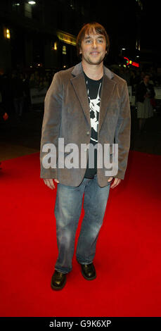 Regisseur Richard Linklater kommt zur Times BFI 50th London Film Festival Tiscali Gala Screening of Fast Food Nation im Odeon West End, im Zentrum von London. Stockfoto