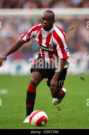 Fußball - FA Barclays Premiership - Sheffield United / Chelsea - Bramall Lane. Steven Kabba, Sheffield United Stockfoto