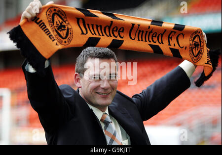 Craig Levein, Manager von Dundee United, wird als neuer Manager im Tannadice Park in Dundee vorgestellt. Stockfoto