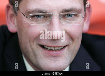 Fußball - Dundee United Pressekonferenz - Tannadice Park. Craig Levein, Manager von Dundee United, wird als neuer Manager im Tannadice Park in Dundee vorgestellt. Stockfoto