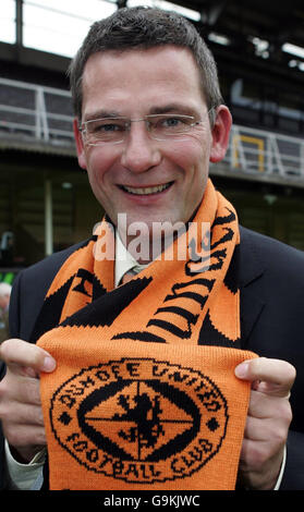 Craig Levein, Manager von Dundee United, wird als neuer Manager im Tannadice Park in Dundee vorgestellt. Stockfoto