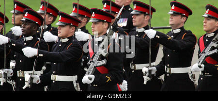 Prinz William in Sandhurst vorbei Stockfoto