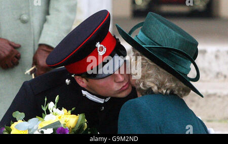 Prinz William in Sandhurst vorbei Stockfoto