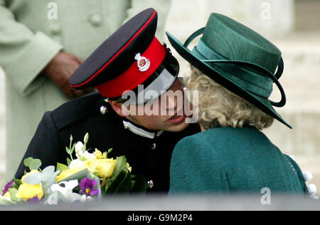 Prinz William in Sandhurst vorbei Stockfoto