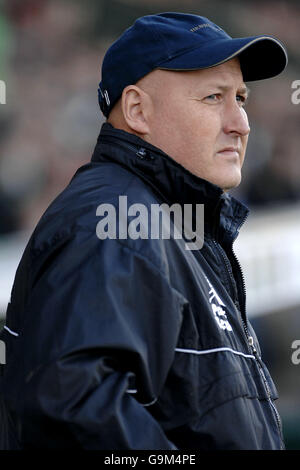 Fußball - Coca-Cola League One - Yeovil gegen Bristol City - Huish Park. Yeovil-Manager Russell Slade Stockfoto