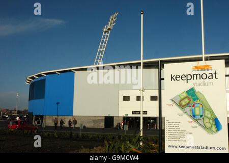 Fußball - Coca-Cola Football League One - Doncaster Rovers gegen Huddersfield Town - Keepmoat Stadium. Im Keepmoat Stadium befinden sich die Doncaster Rovers Stockfoto