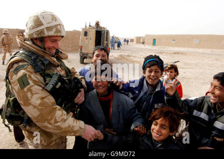 Afghanistan-Patrouille Stockfoto