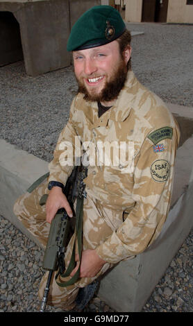 Zuvor unveröffentlichtes Bild vom 6. Januar 2007 von der Royal Marine Eddie Cain in Lashkar Gah in der Provinz Helmand in Afghanistan. Stockfoto