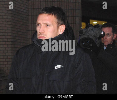 Craig Bellamy vor Gericht Stockfoto