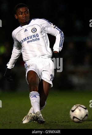 Fußball - Carling Cup - Halbfinale - Wycombe Wanderers gegen Chelsea - Causeway Stadium. Salomon Kalou, Chelsea Stockfoto