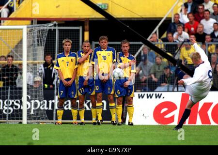 Fußball - Welt Cup 2002 Qualifier - Gruppe vier - Schweden V Slowakei Stockfoto