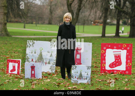 Woodland Trust Weihnachtskarte Recycling System Stockfoto