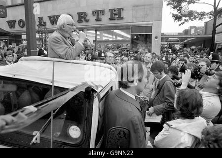 Michael Fuß in Keighley Stockfoto