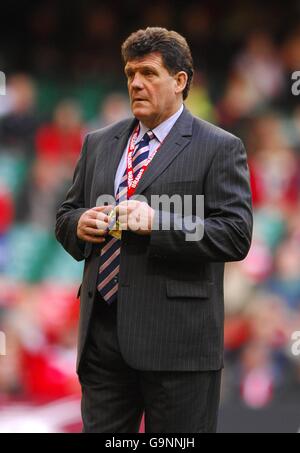 Rugby Union - RBS 6 Nations Championship 2007 - Wales / Irland - Millennium Stadium. Gareth Jenkins, Coach Von Wales Stockfoto