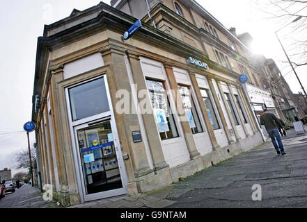 Barclays-Ankündigung Stockfoto