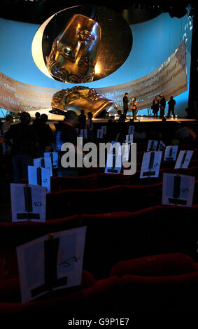 BAFTA-Vorbereitungen am Royal Opera House - London Stockfoto