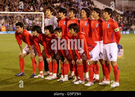 Fußball - internationale Freundschaftsspiele - Griechenland / Südkorea - Craven Cottage Stockfoto