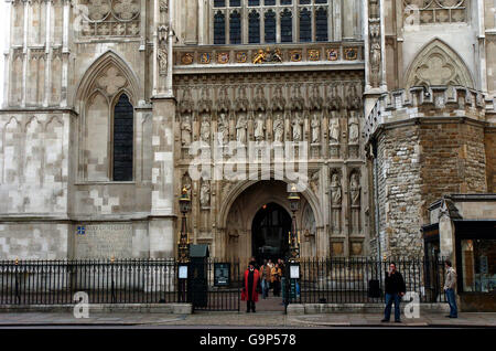 Da Vinci Code London Walk. Westminster Abbey. Stockfoto