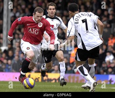 Fußball - FA Barclays Premiership - Fulham gegen Manchester United – Craven Cottage Stockfoto