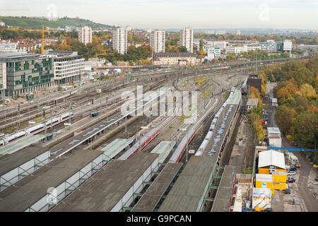 S21 Baustelle in Stuttgart, Deutschland Stockfoto