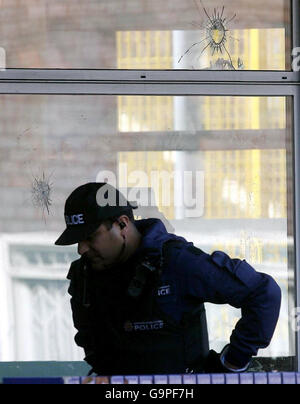 Teenager in Manchester gedreht Stockfoto