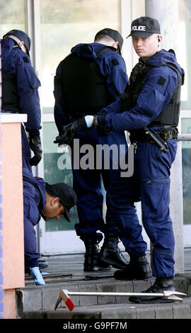 Teenager in Manchester gedreht Stockfoto