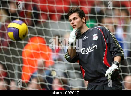 Fußball - FA Barclays Premiership - Liverpool / Sheffield United - Anfield. Daniele Padelli, Liverpool Stockfoto