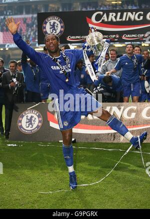 Fußball - Carling Cup - Finale - Chelsea V Arsenal - Millennium Stadium Stockfoto