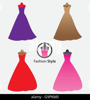 Mode Frauen-Silhouette, Isolated On White Background - Vektor-Illustration, Grafik-Design, die für Ihr Design bearbeitet werden Stock Vektor