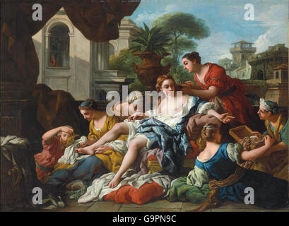 Jean-François de Troy - Bathsheba an ihrem Bad Stockfoto